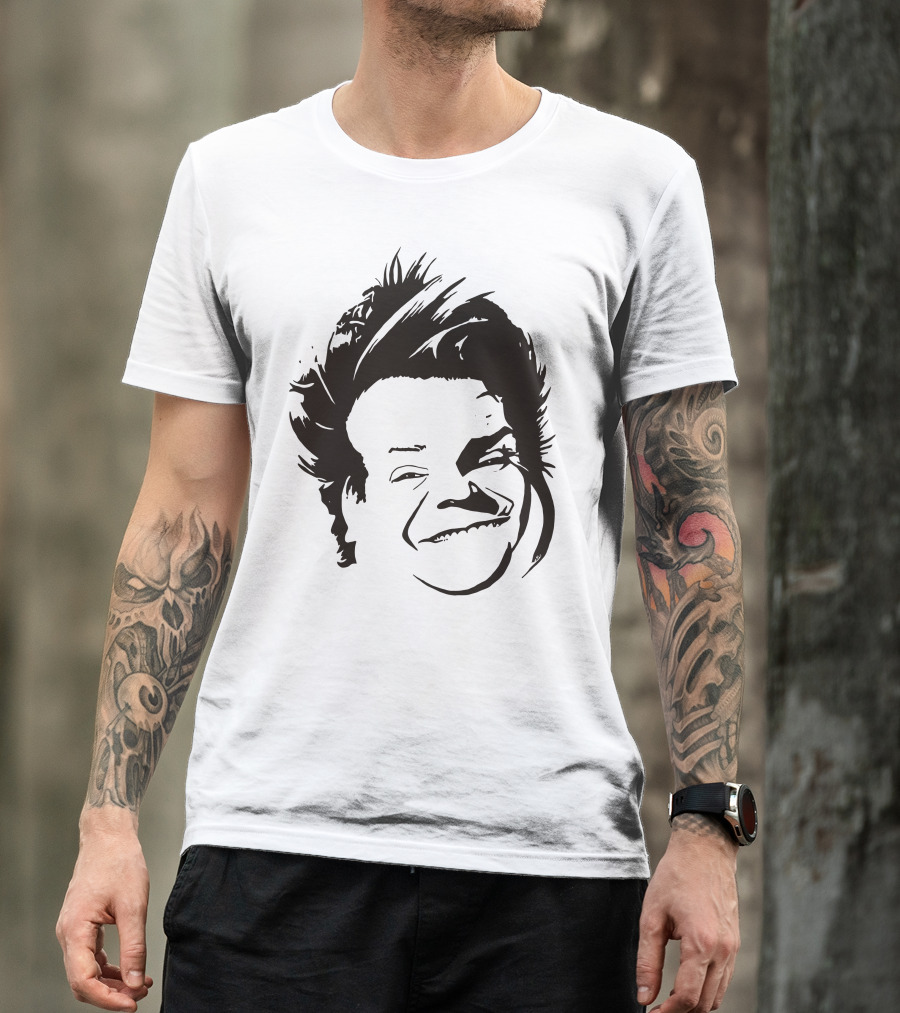 Chris Farley Sketch Face Stencil T-Shirt