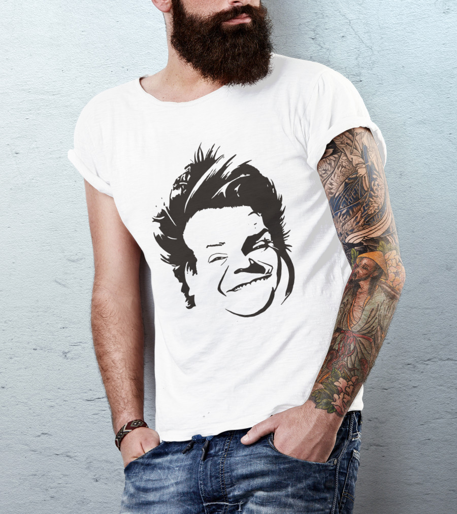 Chris Farley Sketch Face Stencil T-Shirt