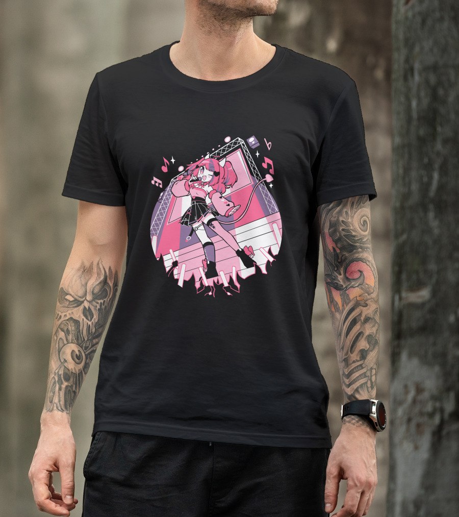 VShojo Merch Ironmouse Idol Performance Stage Anime Aesthetic T-Shirt