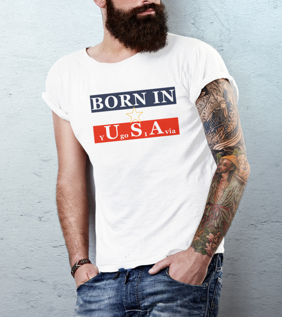 Born In USA Y Go 1 Via Neighbours Wifi T-Shirt
