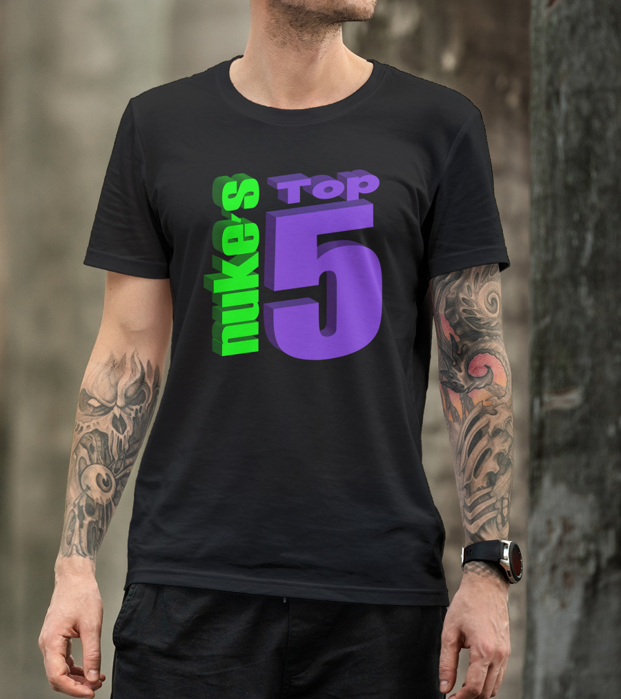 Nukestop5 Nuke's Top 5 Logo Merch T-Shirt