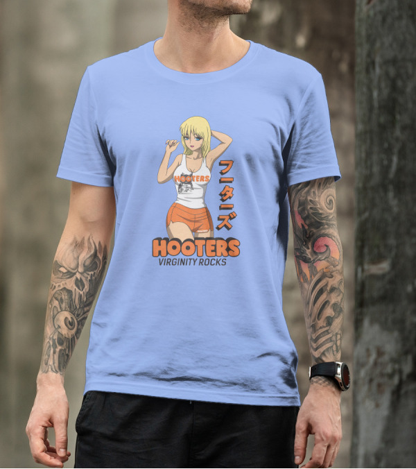 Hooters Anime Girl Virginity Rocks Danny Duncan T-Shirt