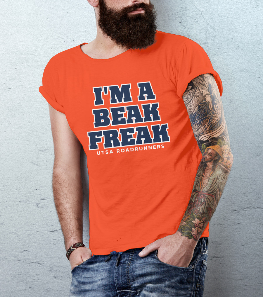 Utsa Roadrunners Football I'm A Beak Freak T-Shirt