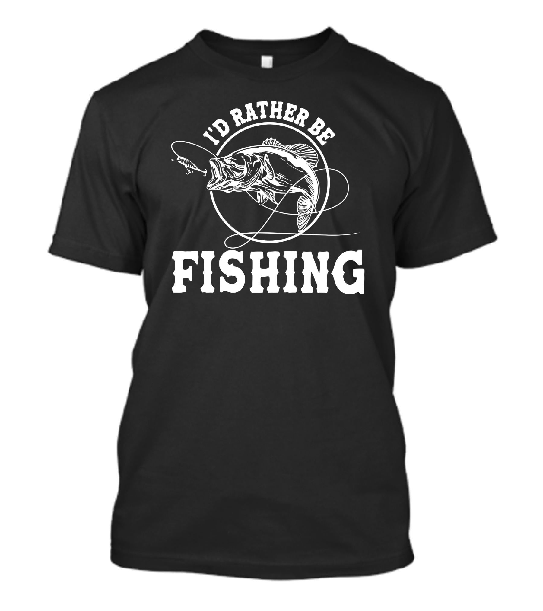 Fishinghero I'd Rather Be Fishing Vintage Style Angler's Choice T-Shirt