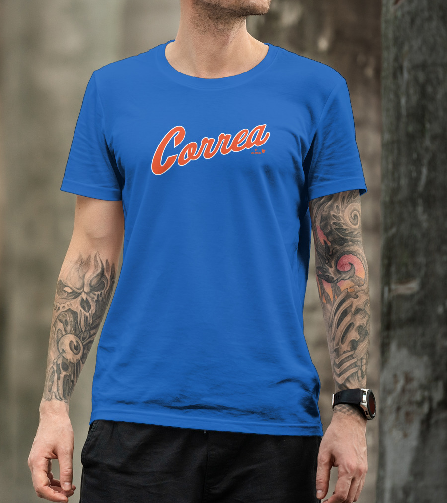 Correa Playoff Script New York BreakingT Carlos T-Shirt