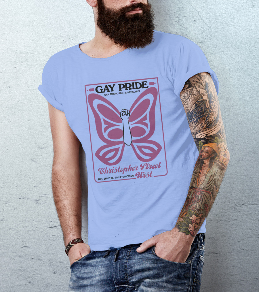 Gay Pride San Francisco June 25 1972 Christopher Street West T-Shirt