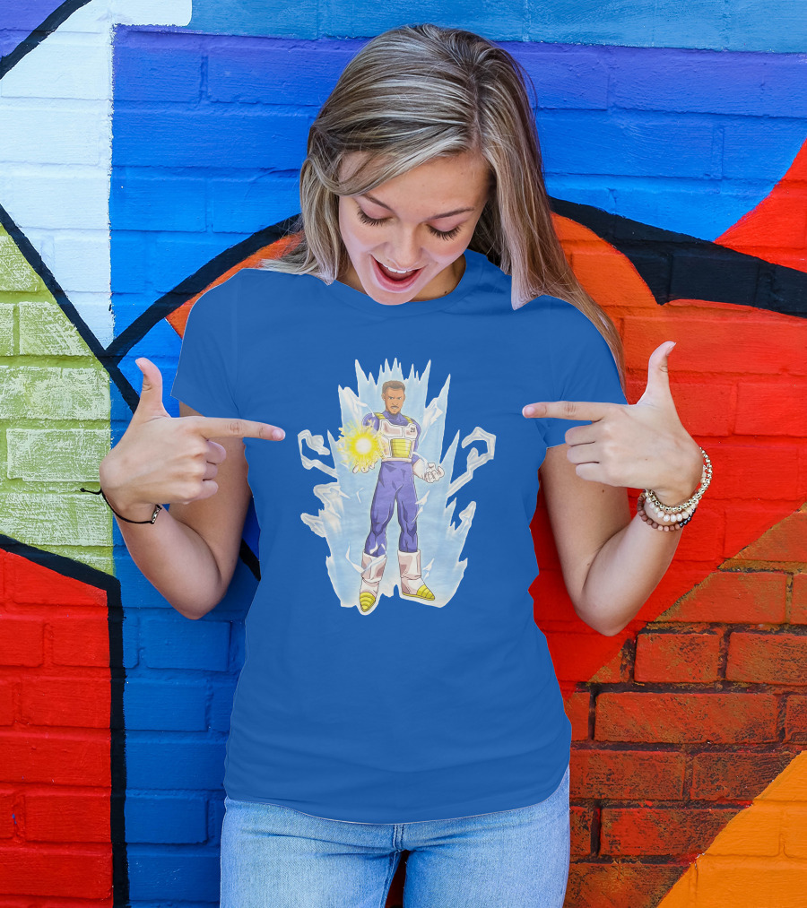 Josh Robbins Daniel Gafford Vegeta Super Saiyan Dragon Ball Z Power-Up T-Shirt