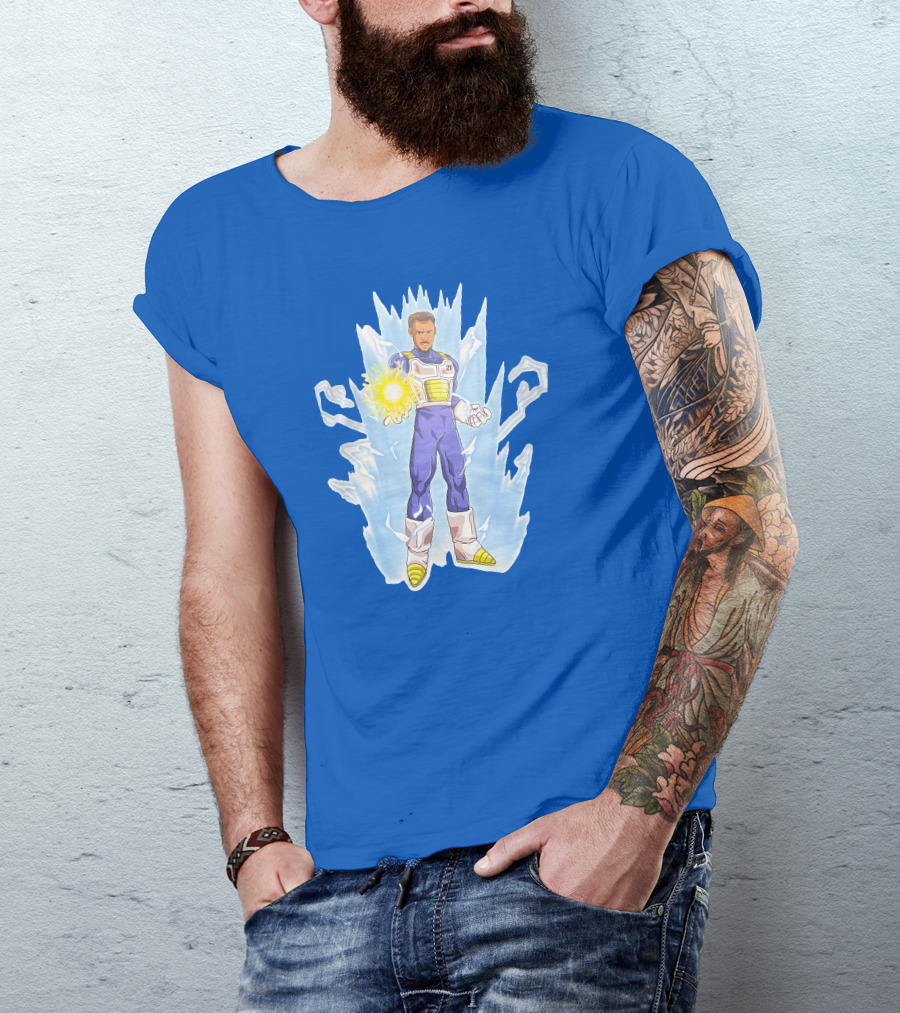 Josh Robbins Daniel Gafford Vegeta Super Saiyan Dragon Ball Z Power-Up T-Shirt