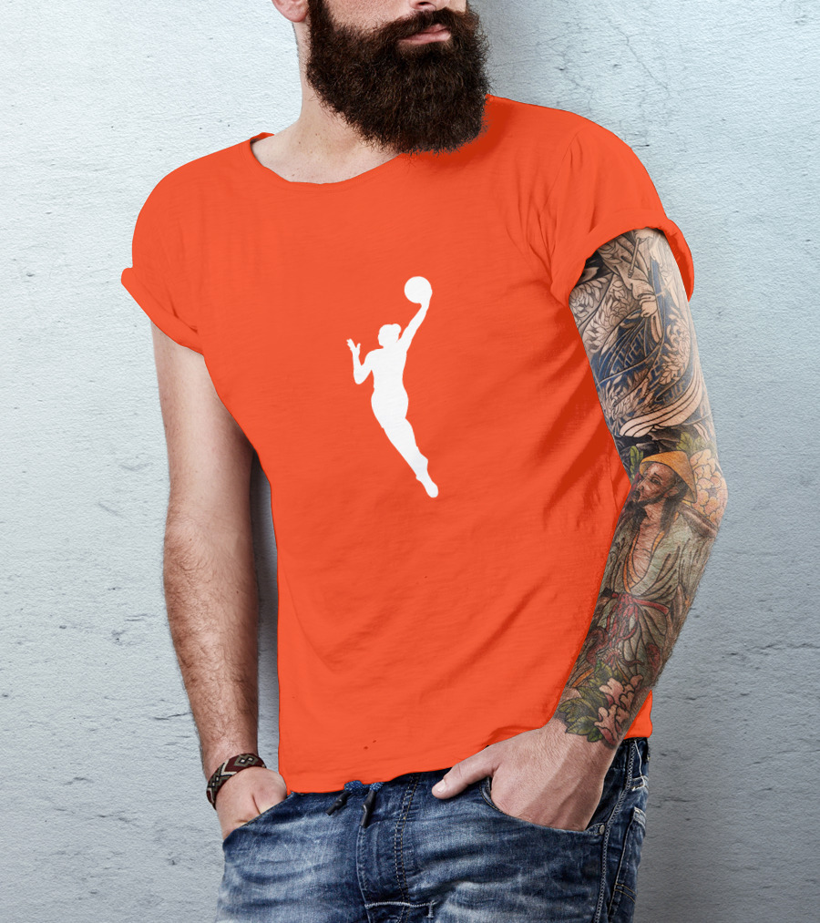 WNBA Orange Basketball T-Shirt