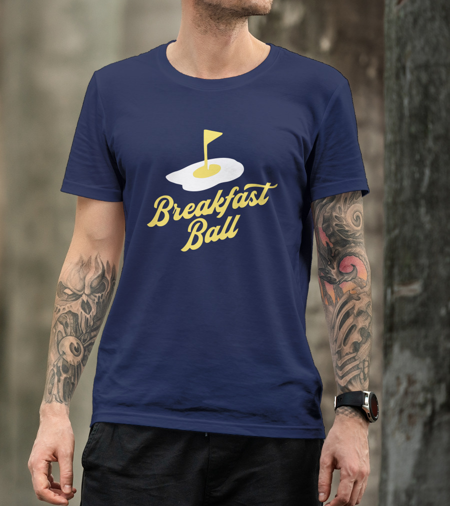 You Betcha Breakfast Ball Egg Golf Flag Crewneck T-Shirt