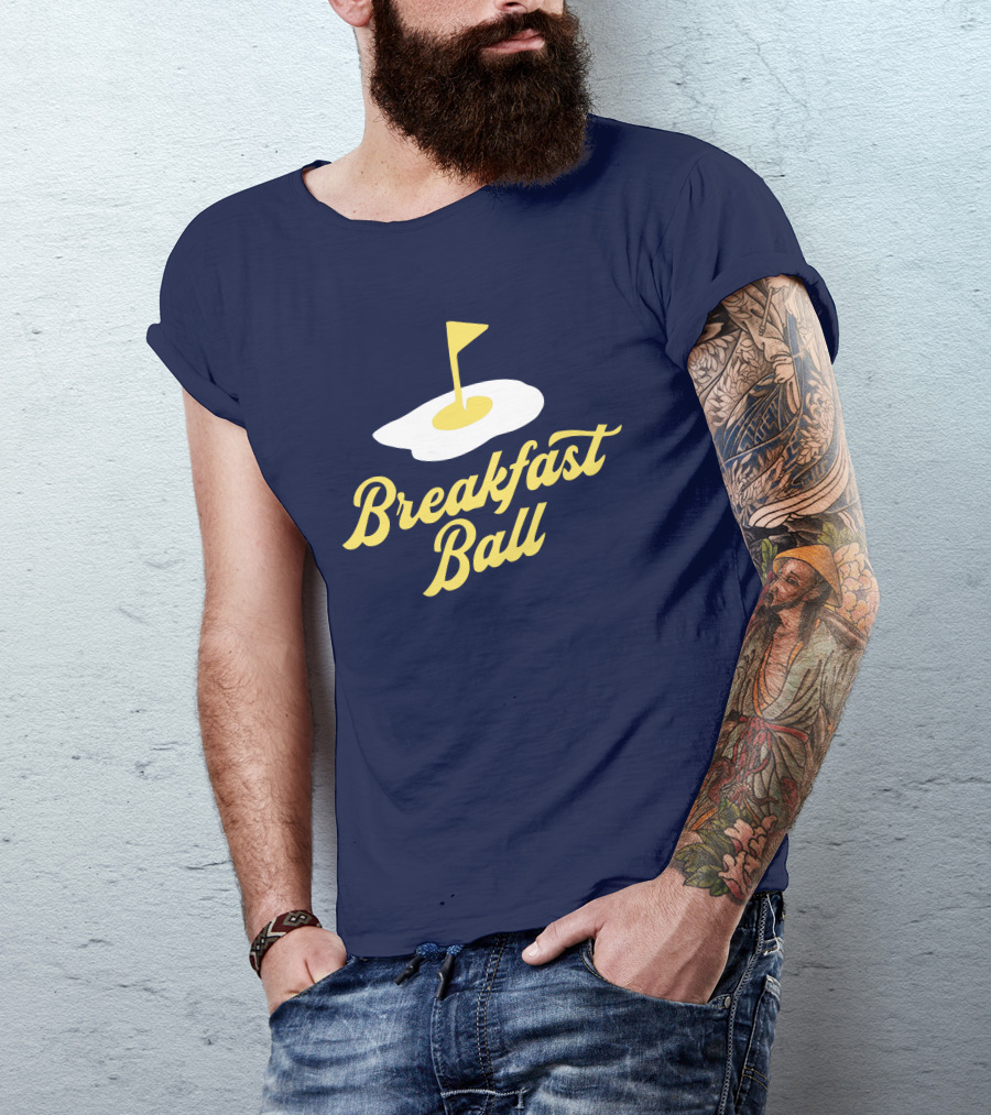 You Betcha Breakfast Ball Egg Golf Flag Crewneck T-Shirt