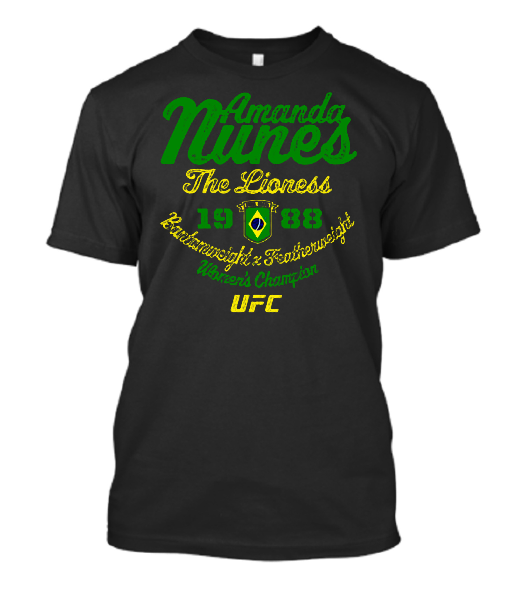 Amanda Nunes The Lioness UFC Bantamweight Featherweight Women's Champion 1988 T-Shirt