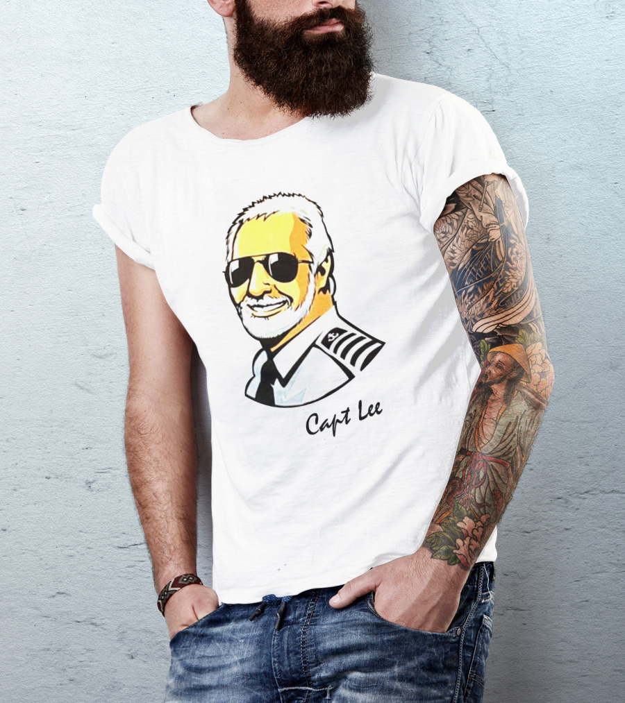 Capt Lee Sunglasses Captain Uniform T-Shirt