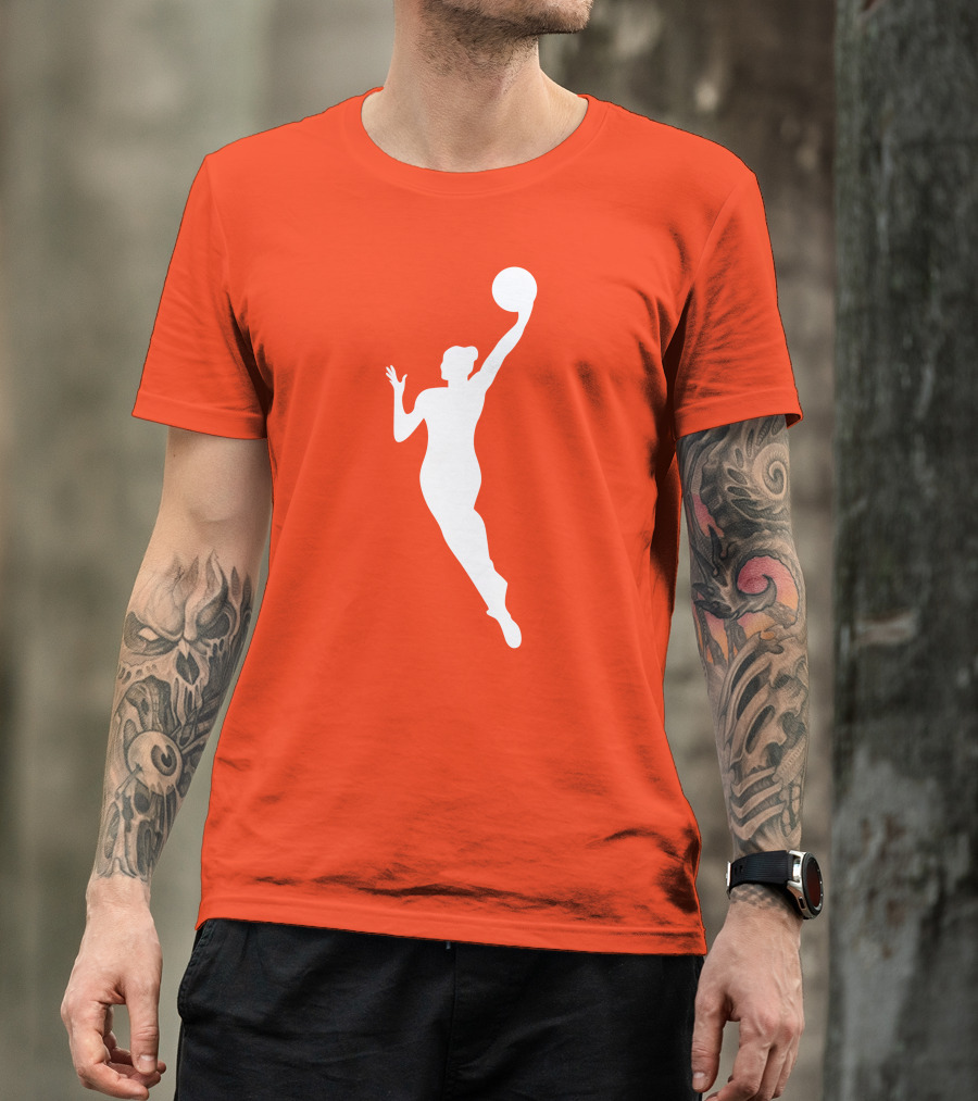 WNBA Jump Shot Icon On T-Shirt