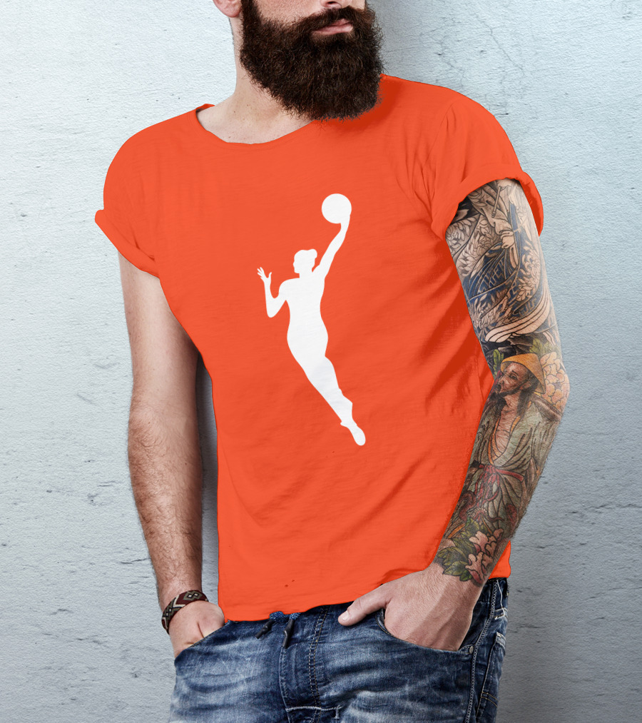 WNBA Jump Shot Icon On T-Shirt