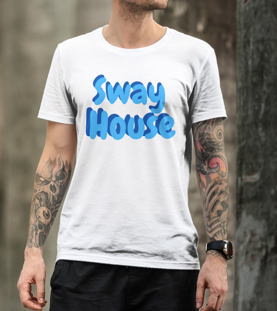 Sway House Bold Blue Text Merchandise T-Shirt