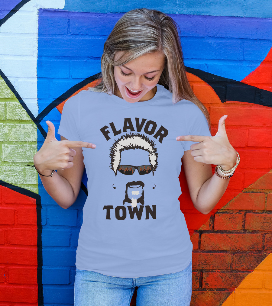 Flavor Town Sunglasses Beard T-Shirt
