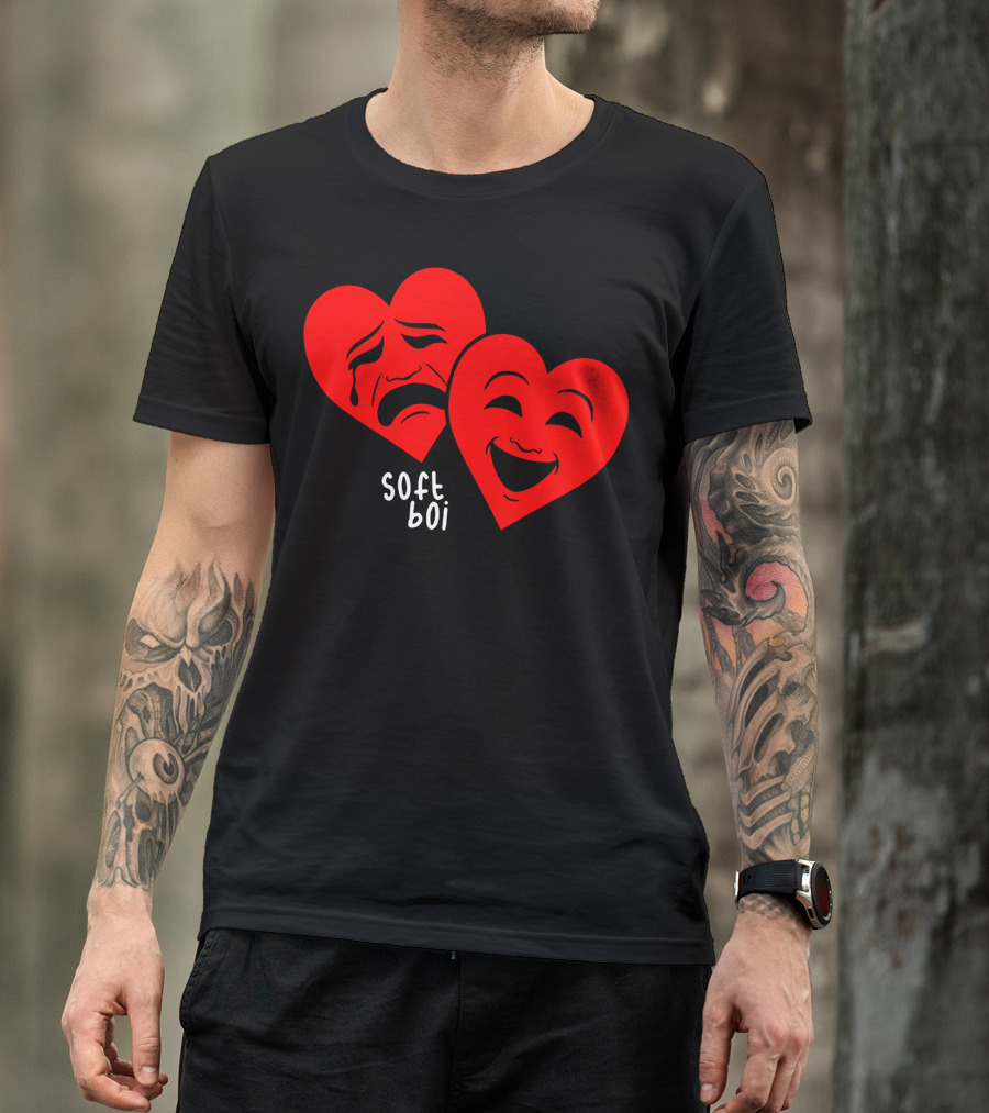 Soft Boi CrankGameplays Merch Heart Faces T-Shirt