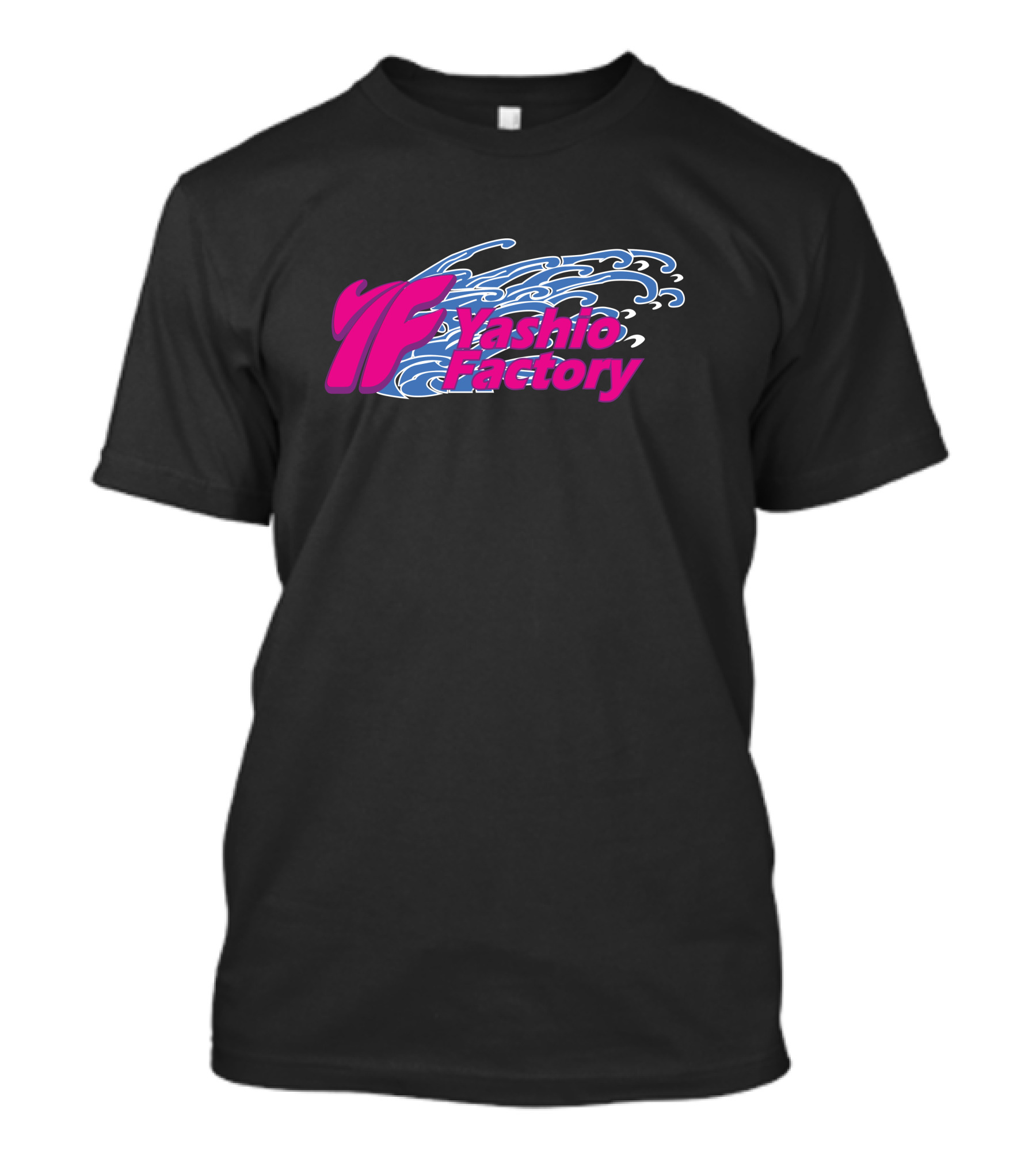 Yashio Factory Pink And Blue Wave T-Shirt
