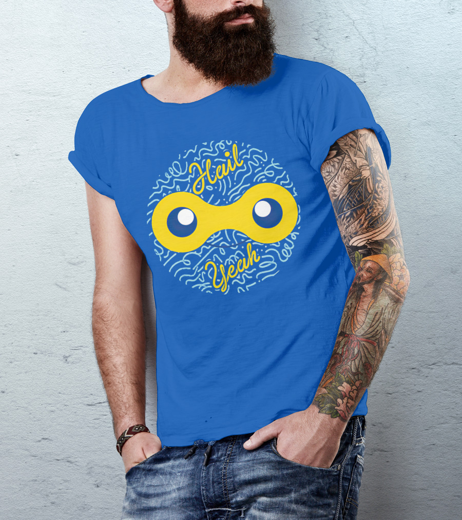 Mandjtv Hail Yeah Yellow Double Eye T-Shirt