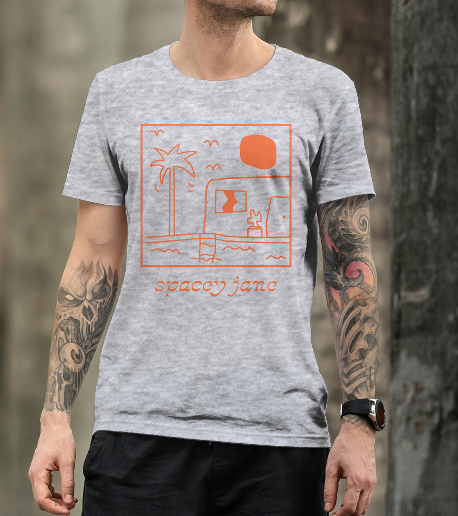Spacey Jane Palm Tree And House T-Shirt