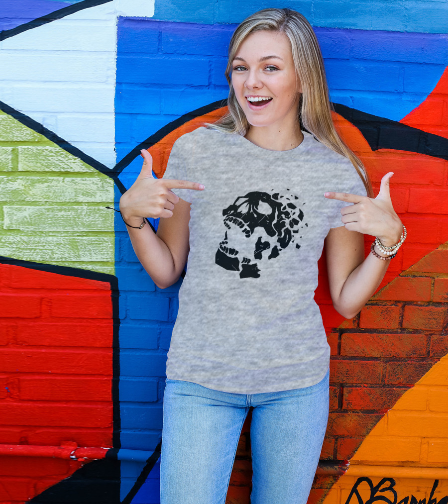 Dead By Daylight Skull Shattered Effect T-Shirt