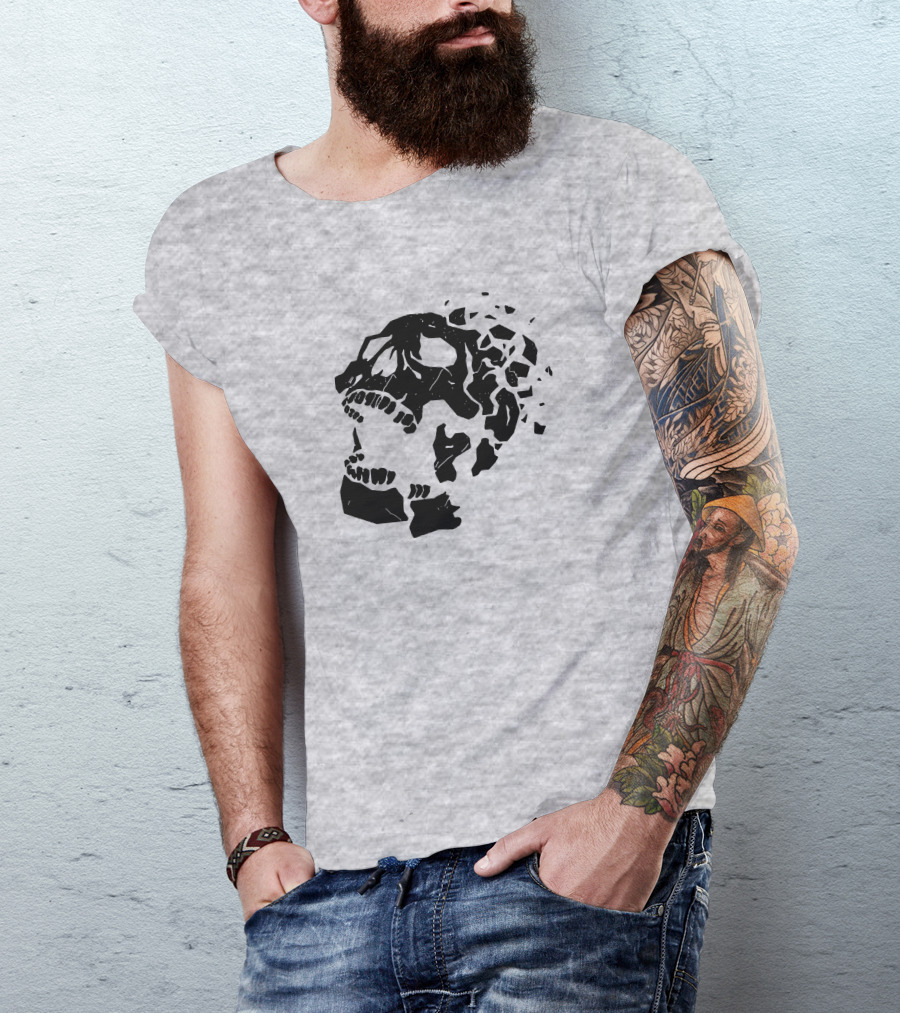 Dead By Daylight Skull Shattered Effect T-Shirt