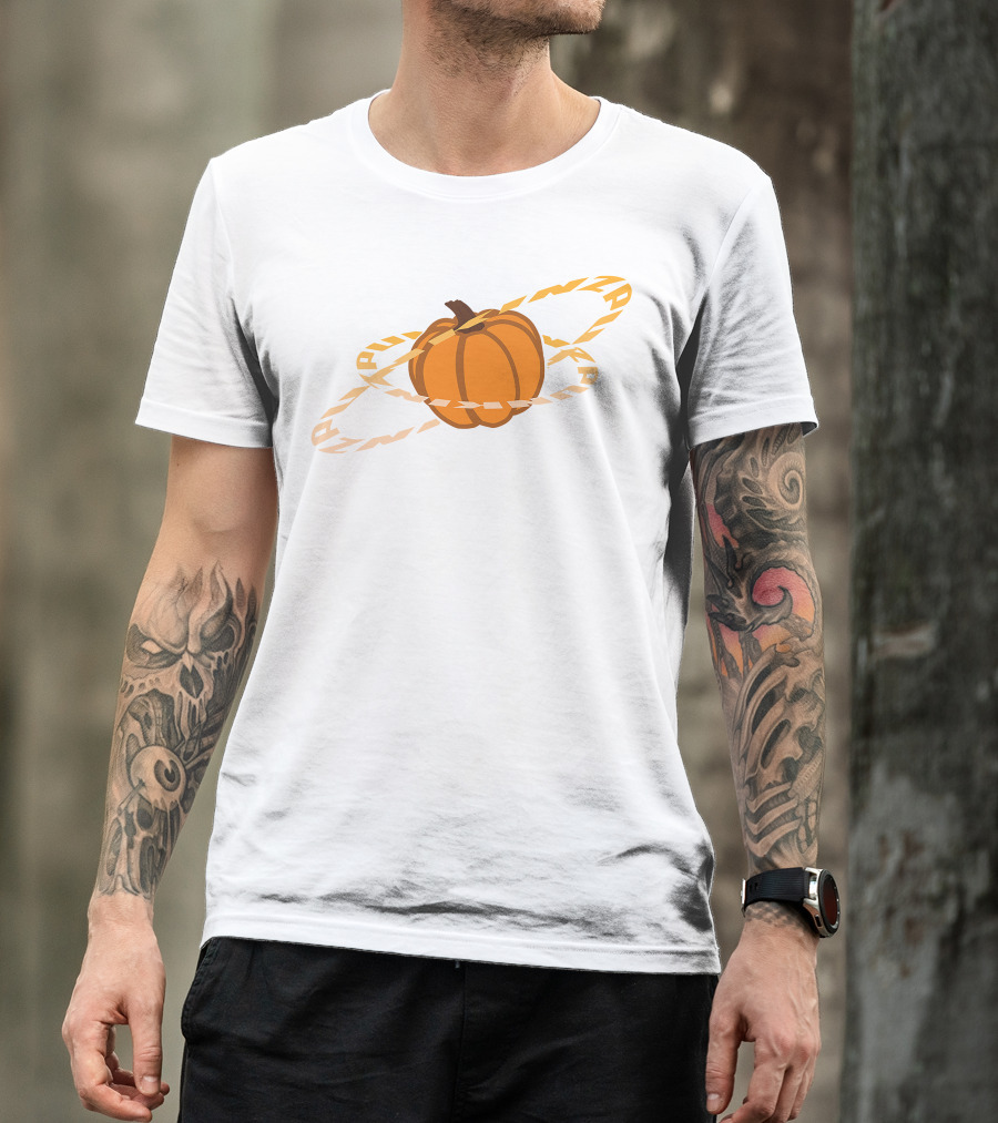 Punz Shop Pumpkin Planet Orbit T-Shirt