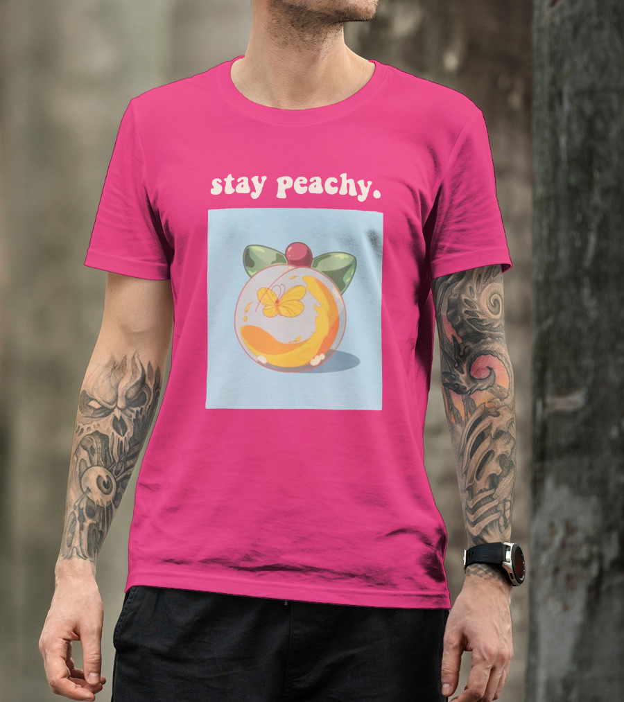 Stay Peachy Butterfly Peachy Squad Merch T-Shirt