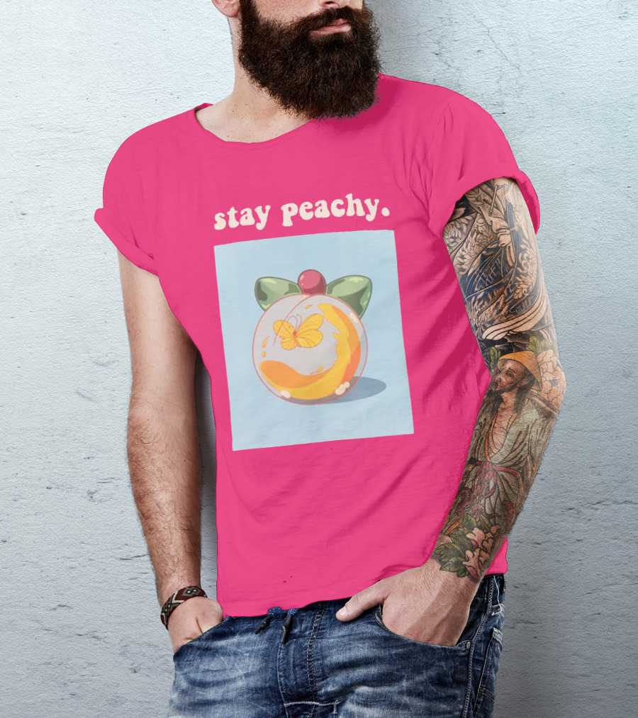 Stay Peachy Butterfly Peachy Squad Merch T-Shirt