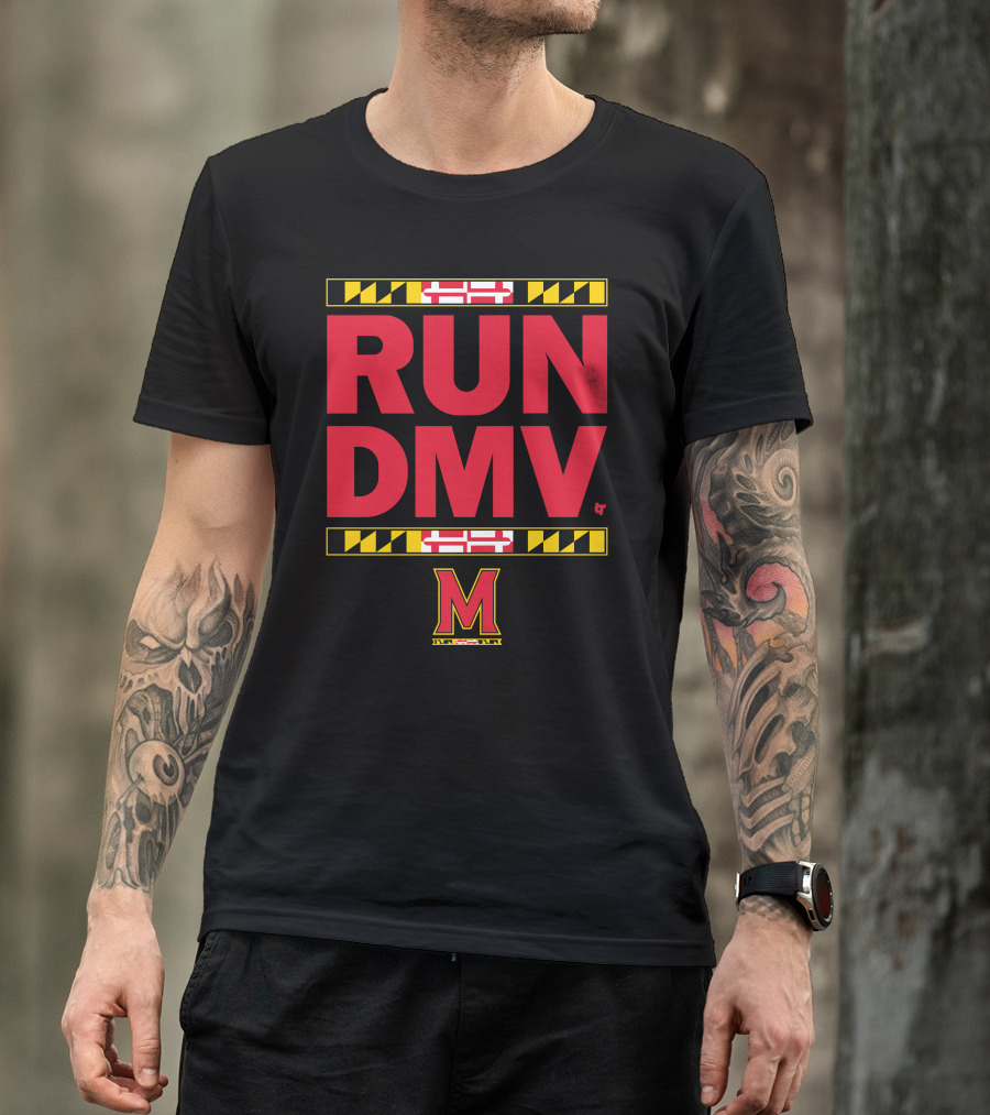 Maryland Run DMV Terps M Logo Block T-Shirt