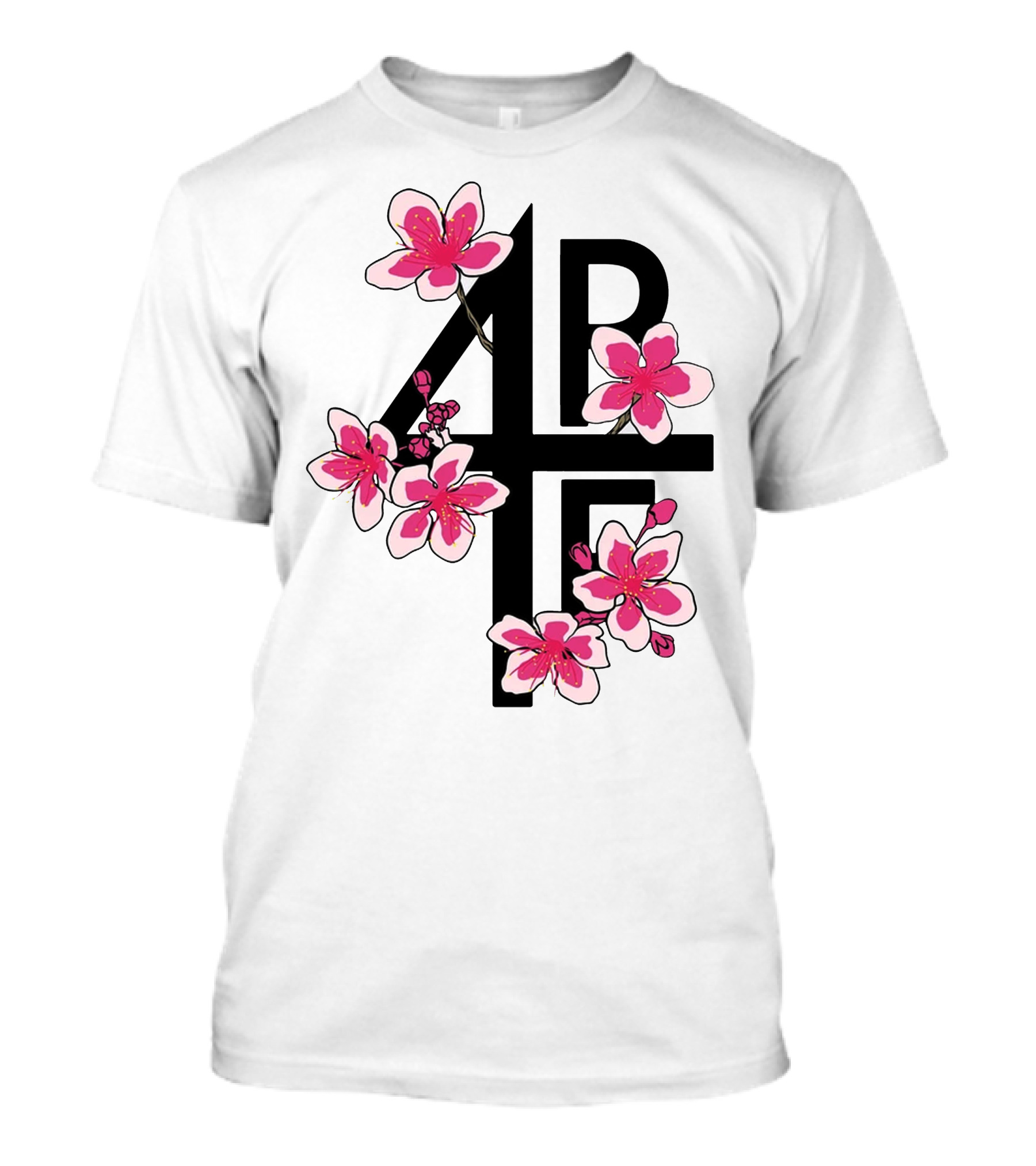 4PF Cherry Blossom Floral Motif T-Shirt