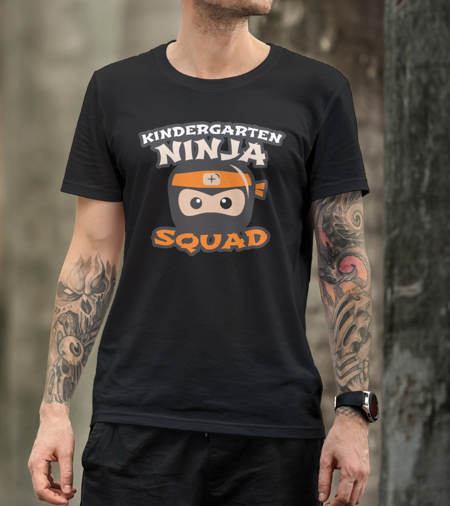 Kindergarten Ninja Squad First Day Of Kindergarten T-Shirt