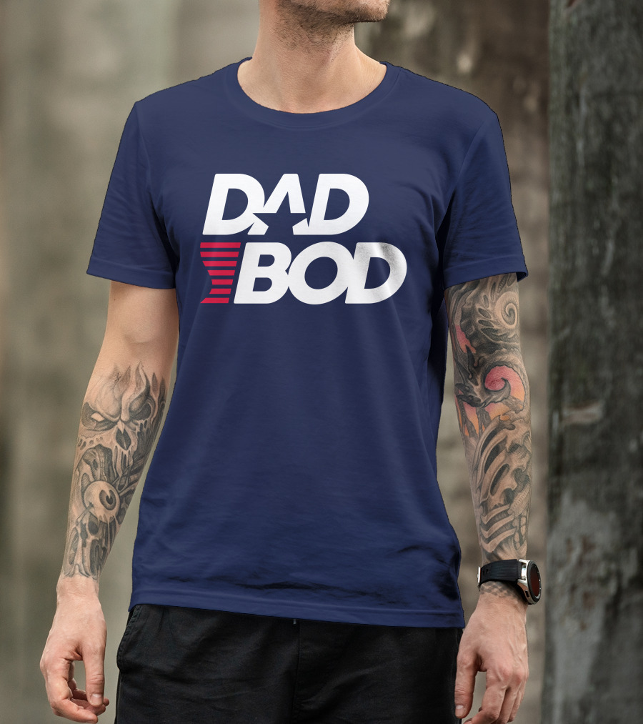 DAD BOD Star Stripes Patriotic T-Shirt