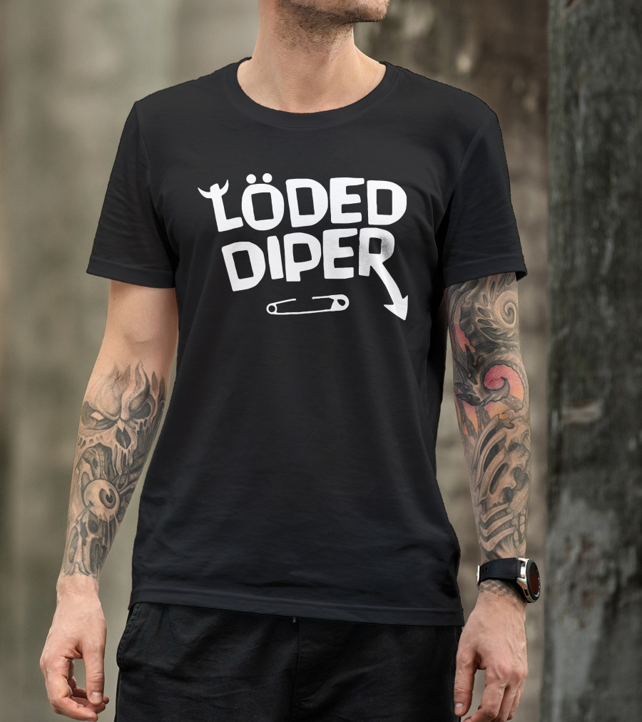 Löded Diper Diary Of A Wimpy Kid Band Safety Pin T-Shirt