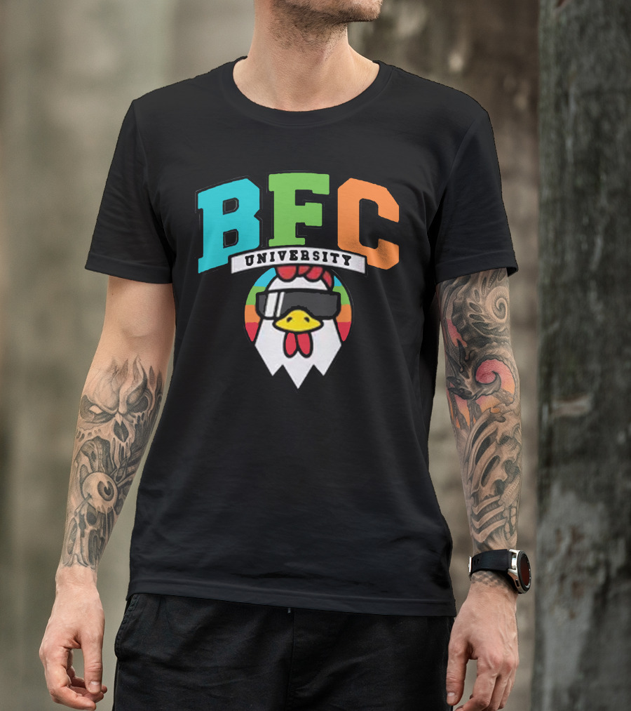 BFC University Chicken Headphones Kyr Sp33dy Merch T-Shirt