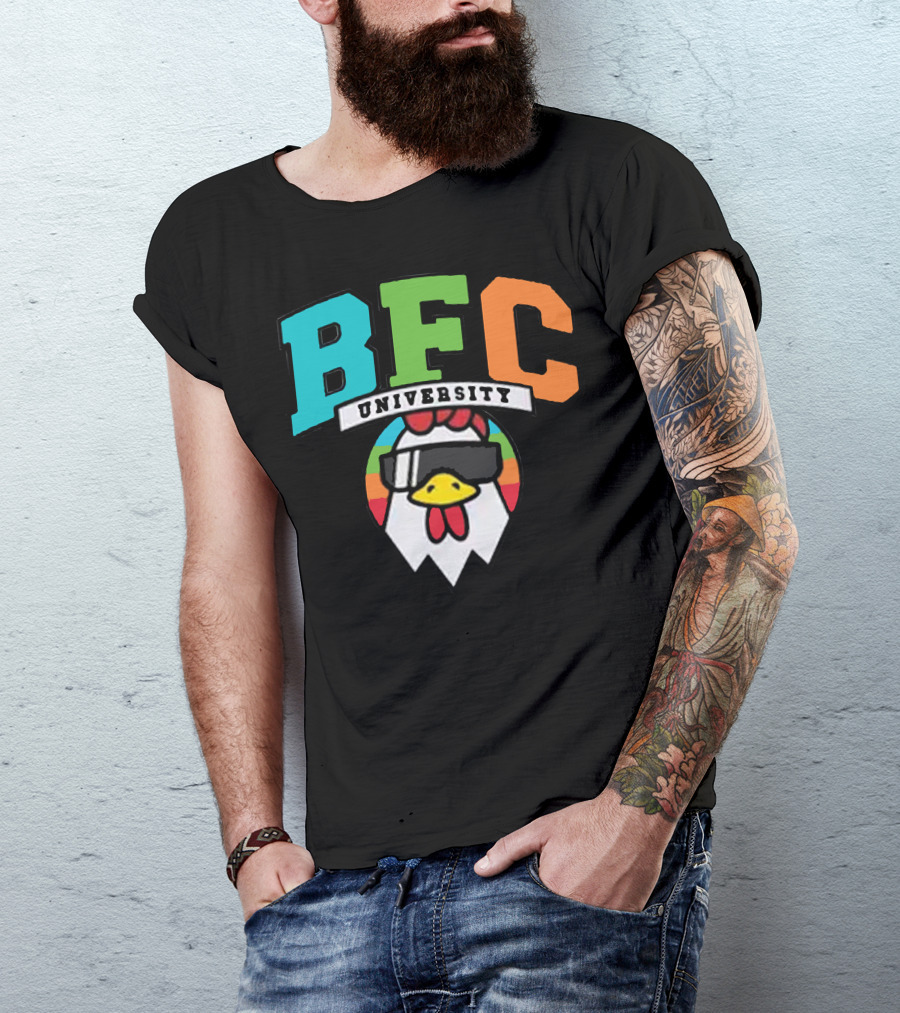 BFC University Chicken Headphones Kyr Sp33dy Merch T-Shirt