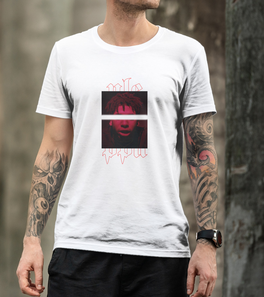 NLE Choppa Red Portrait Merch T-Shirt