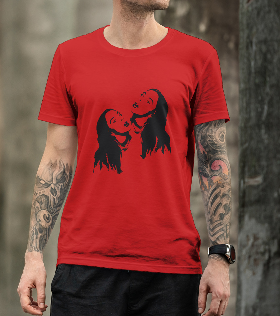 Billie Eilish Merch Stay Home Red Double T-Shirt