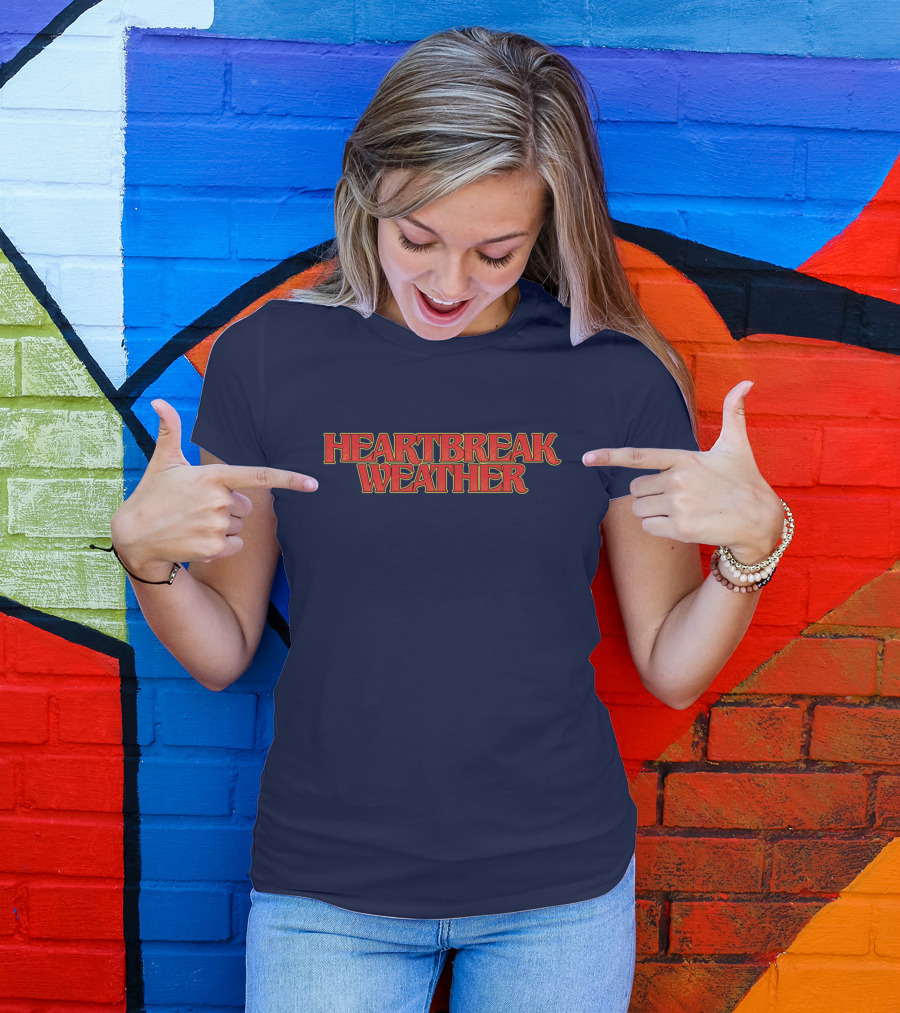 Heartbreak Weather Navy T-Shirt