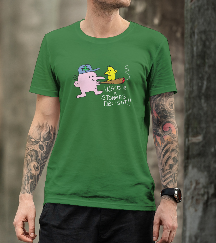 The Average Joey Weed Is A Stoners Delight Weed Is A Stoners Delight T-Shirt