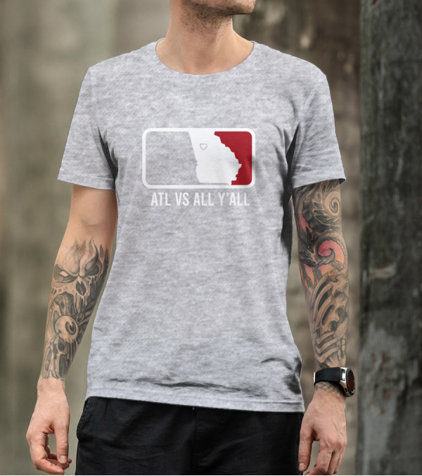 Lily Tweet Atl Vs All Y'all Georgia Map T-Shirt