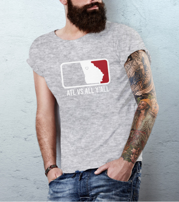 Lily Tweet Atl Vs All Y'all Georgia Map T-Shirt