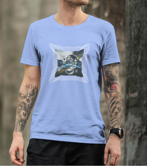 Captain Cloak Brandiswm Inward Astronaut Rings James Mark T-Shirt