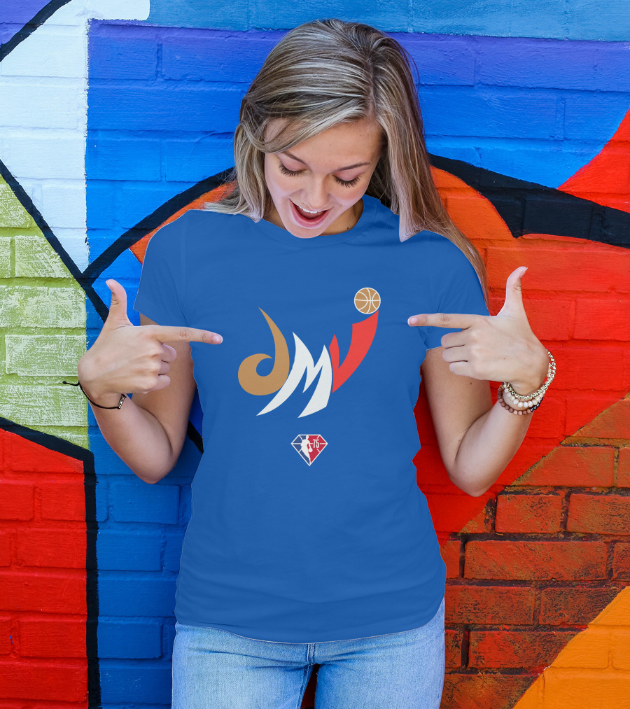 Wizards NBA 75th Anniversary DMV Hoop District Basketball T-Shirt