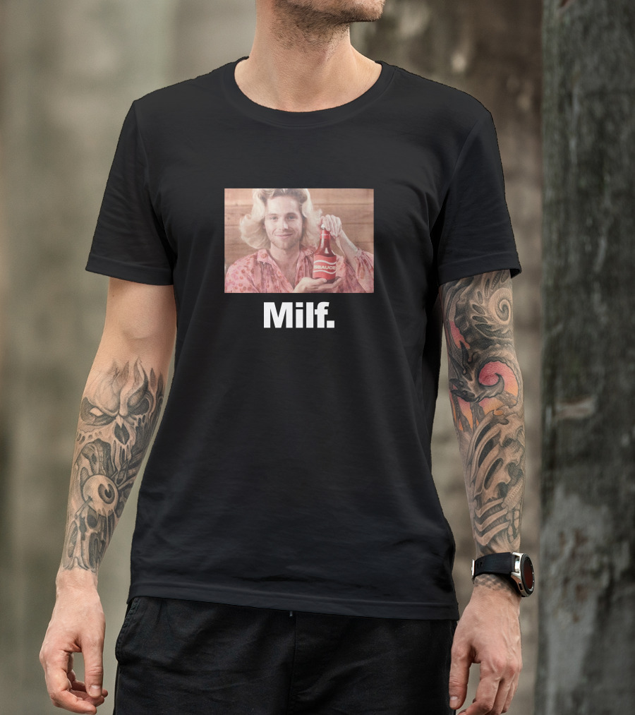 Luke Hemmings 5SOS 5Sauce Milf Bottle Image T-Shirt