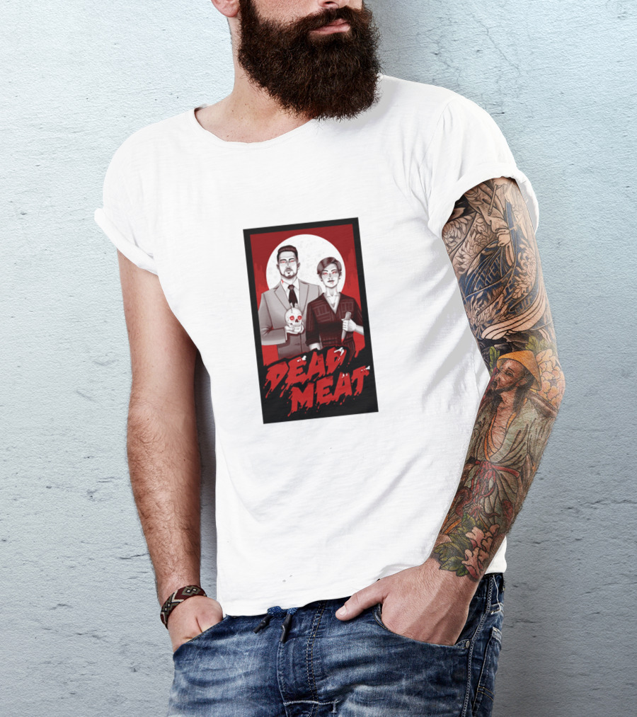 Dead Meat Bloody Moon Duo With Skull T-Shirt