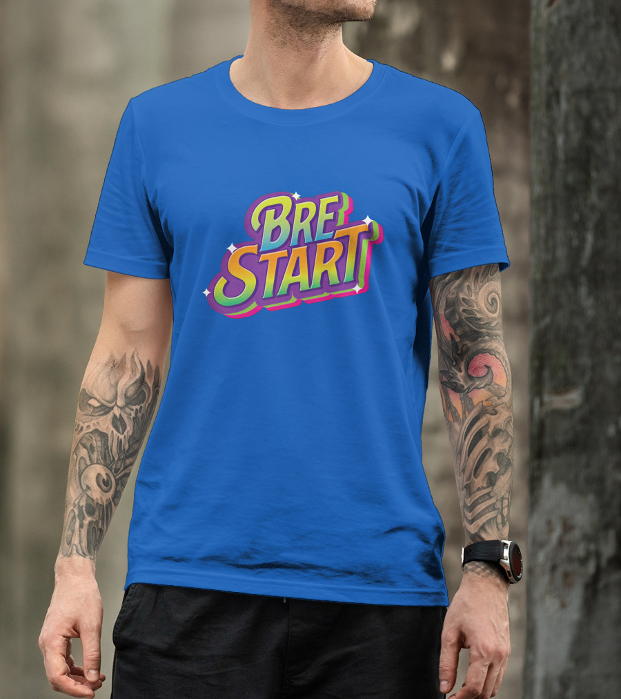 Uuddshop Bre Start Bubble Retro Rainbow T-Shirt