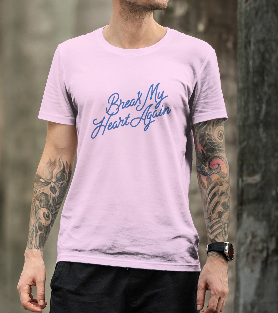Finneas Break My Heart Again Merch Pastel Typography T-Shirt