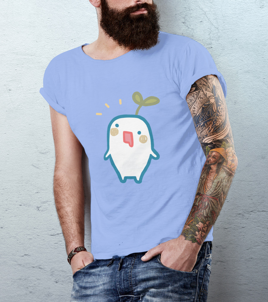 Senpai Market Sprout Superaenbow Kawaii Plant Character T-Shirt